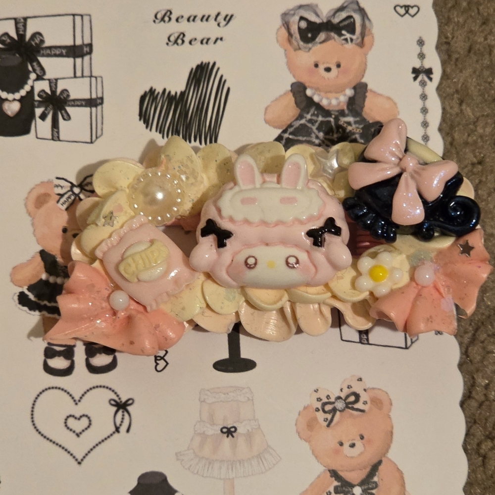 Sweet Piano Head Hair Clip